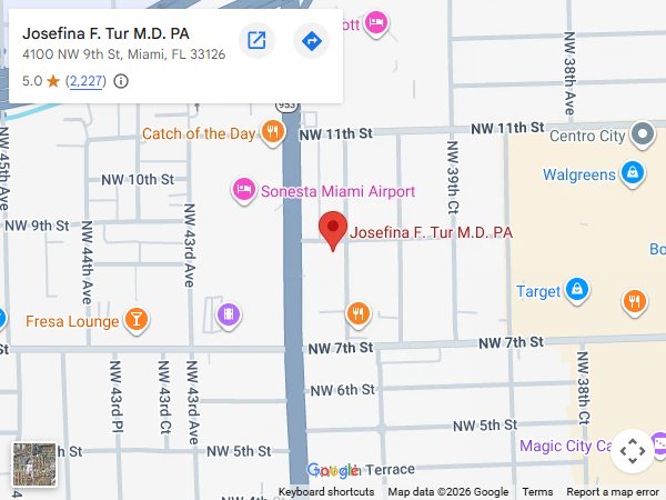 Directions From Your Location to Josefina F. Tur. M.D. P.A. in Miami, FL